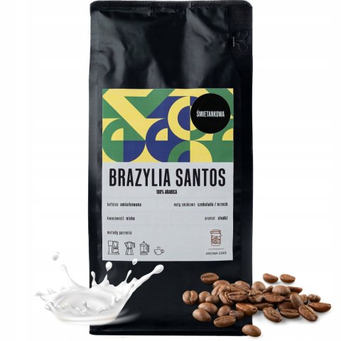 KAWA Smakowa Ziarnista ŚMIETANKOWA ŚMIETANKA 1kg Ziarna Aromatyzowana KAWA Smakowa Ziarnista ŚMIETANKOWA ŚMIETANKA 1kg Ziarna Aromatyzowana