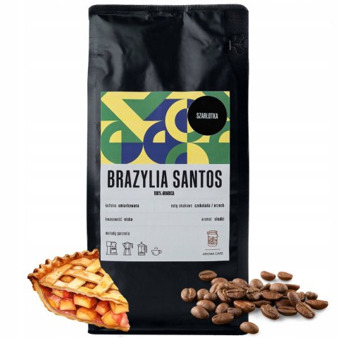 KAWA Smakowa Ziarnista SZARLOTKOWA SZARLOTKA 1kg Ziarna Aromatyzowana KAWA Smakowa Ziarnista SZARLOTKOWA SZARLOTKA 1kg Ziarna Aromatyzowana