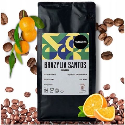 Kawa SMAKOWA Ziarnista Pomrańczowa Aromatyzowana POMARAŃCZA 500g BRAZYLIA Kawa SMAKOWA Ziarnista Pomrańczowa Aromatyzowana POMARAŃCZA 500g BRAZYLIA