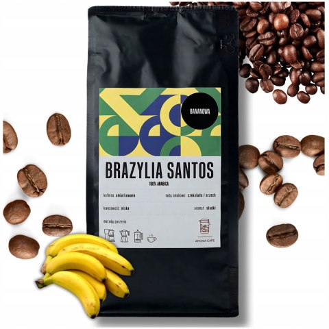 SMAKOWA KAWA BANANOWA AROMATYZOWANA ZIARNISTA BRAZYLIA 100% 500g BANAN SMAKOWA KAWA BANANOWA AROMATYZOWANA ZIARNISTA BRAZYLIA 100% 500g BANAN