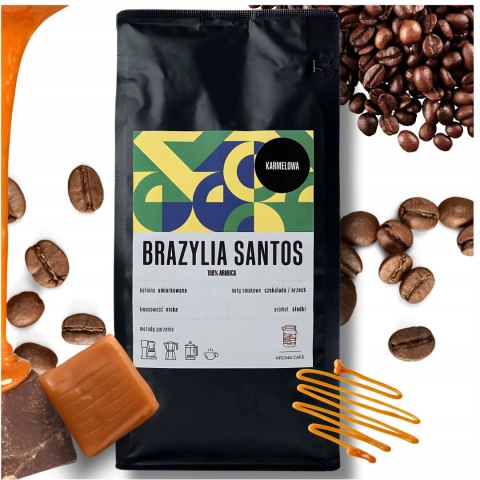 SMAKOWA Kawa AROMATYZOWANA Karmelowa Karmel Ziarnista Arabica 100% 500g SMAKOWA Kawa AROMATYZOWANA Karmelowa Karmel Ziarnista Arabica 100% 500g