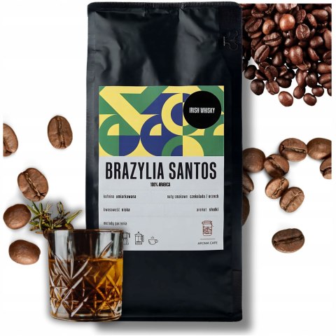 Smakowa KAWA Ziarnista Irish Whisky 100% Arabica Ziarna Aromatyzowana 500g Smakowa KAWA Ziarnista Irish Whisky 100% Arabica Ziarna Aromatyzowana 500g