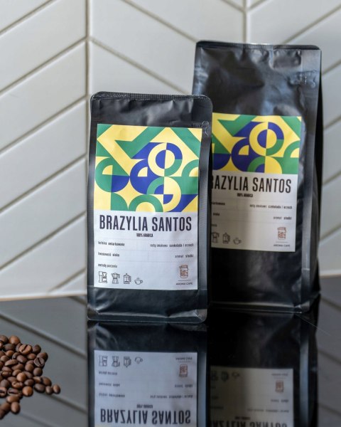 Kawa Ziarnista BRAZYLIA do Ekspresu 100% Arabica 1kg Świeżo Palona Wypalana